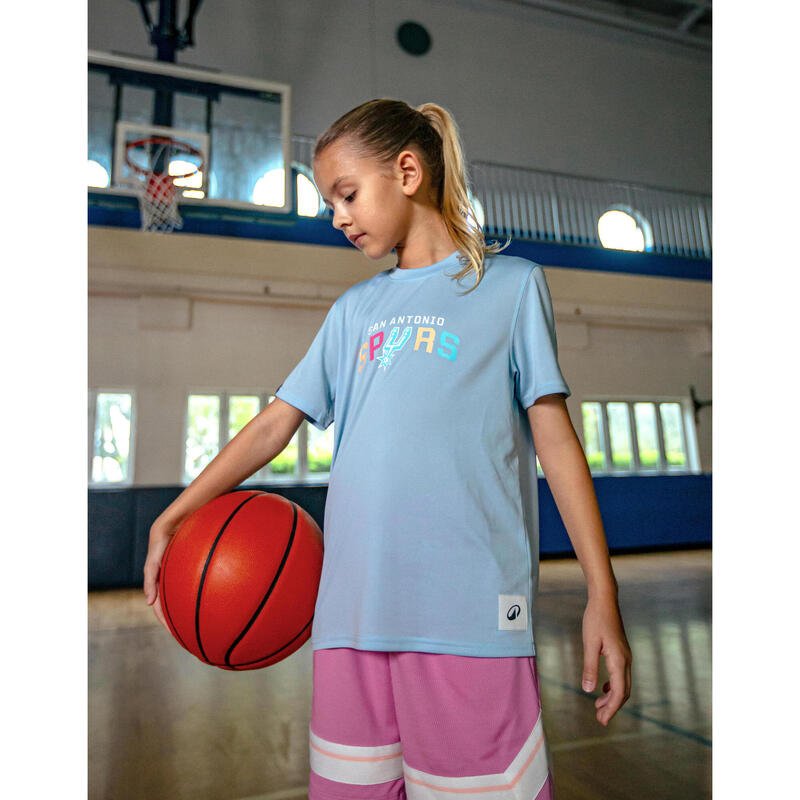 T-shirt de basketball nba spurs enfant -  ts 900 jr bleu
