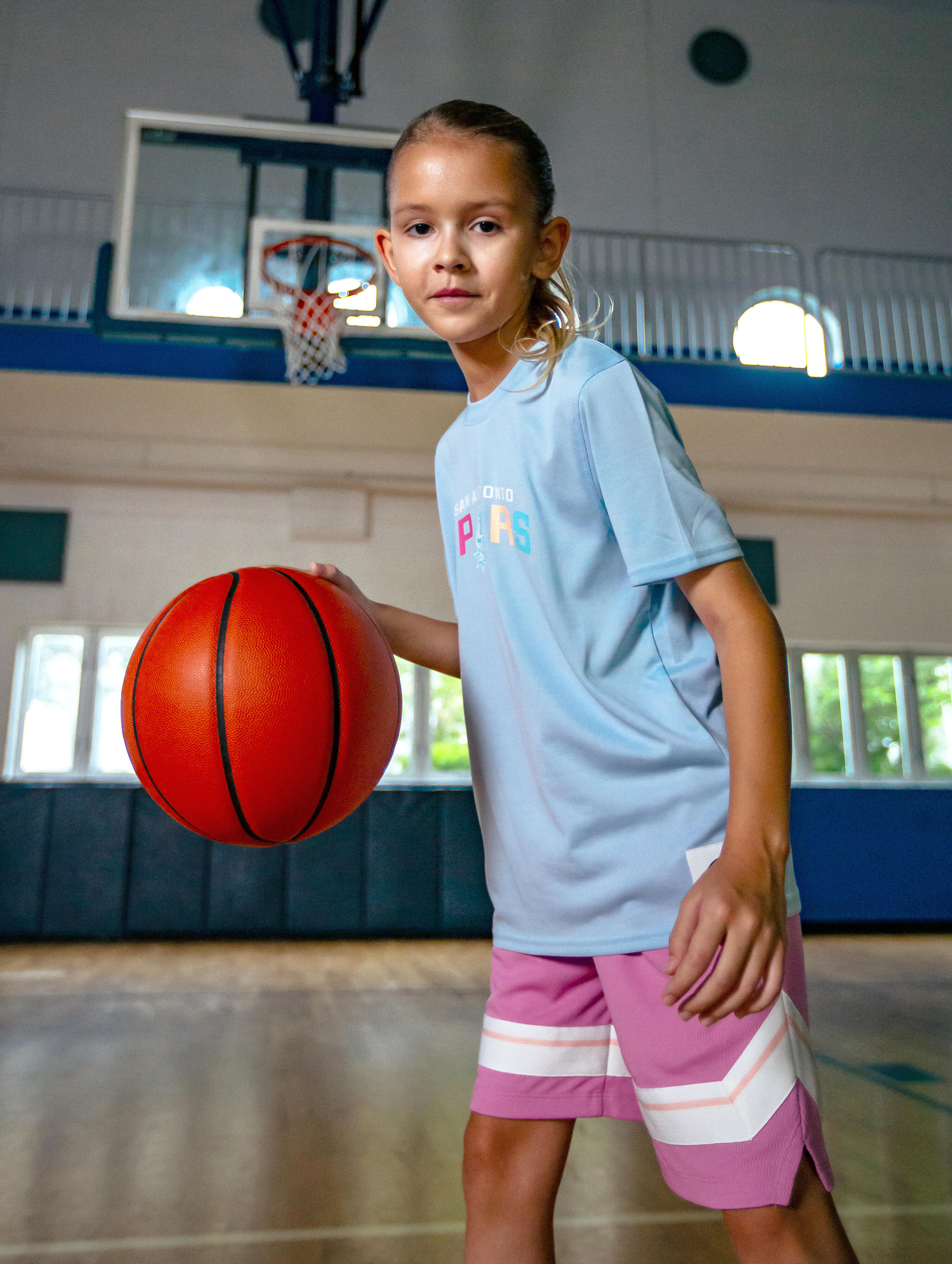 Short de basketball nba  enfant -  sh 900 jr rose 7/9