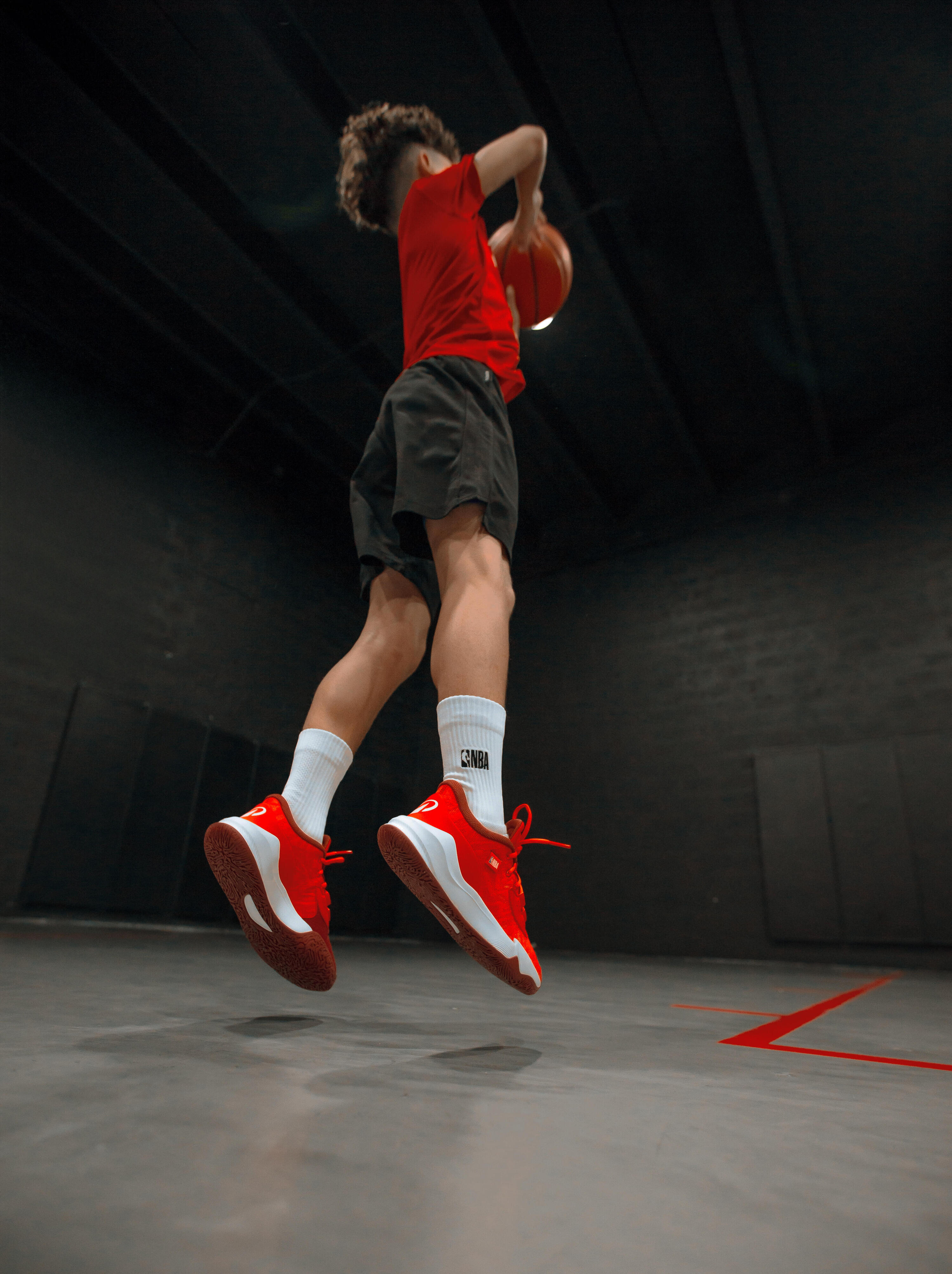 Basketballschuhe NBA Heat Kinder - Fast 900 Low-1 Rosa 11/13