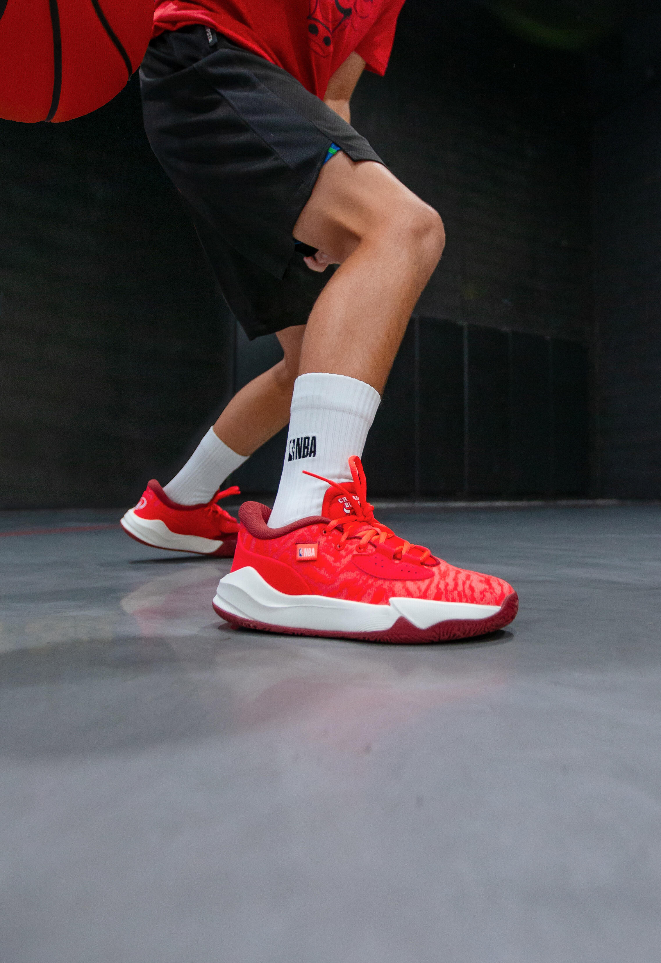 Basketballschuhe NBA ulls Kinder - Fast 900 Low-1 Rot Weiss 11/12