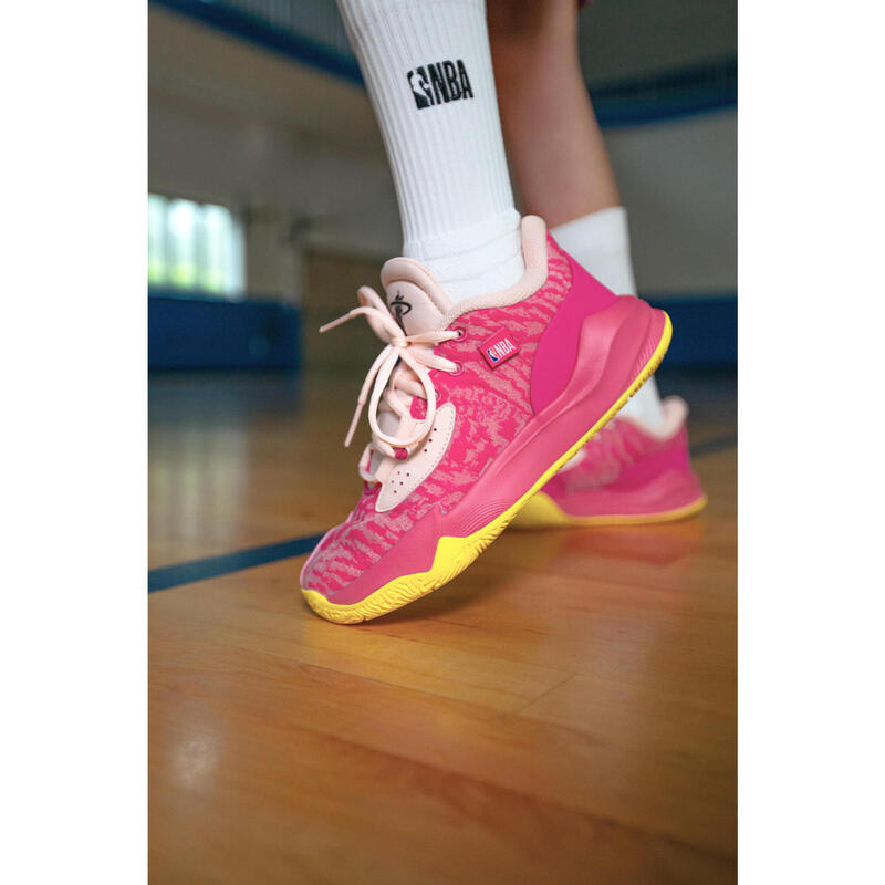 Ghete de baschet NBA Heat - FAST 900 LOW-1 Roz Copii