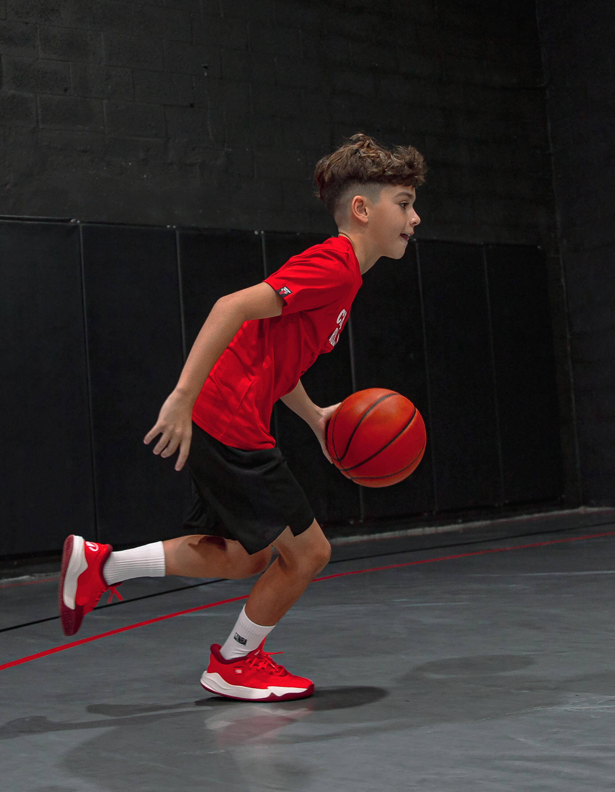 Basketballschuhe NBA ulls Kinder - Fast 900 Low-1 Rot Weiss 10/12
