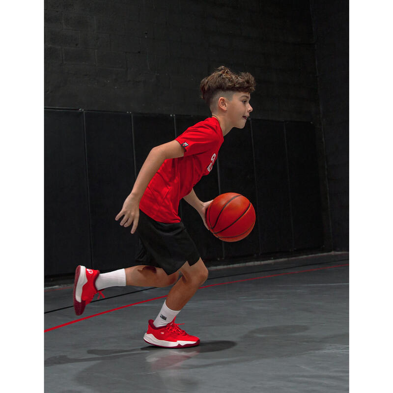 Chaussures de basketball NBA Bulls enfant - FAST 900 LOW-1 Rouge Blanc
