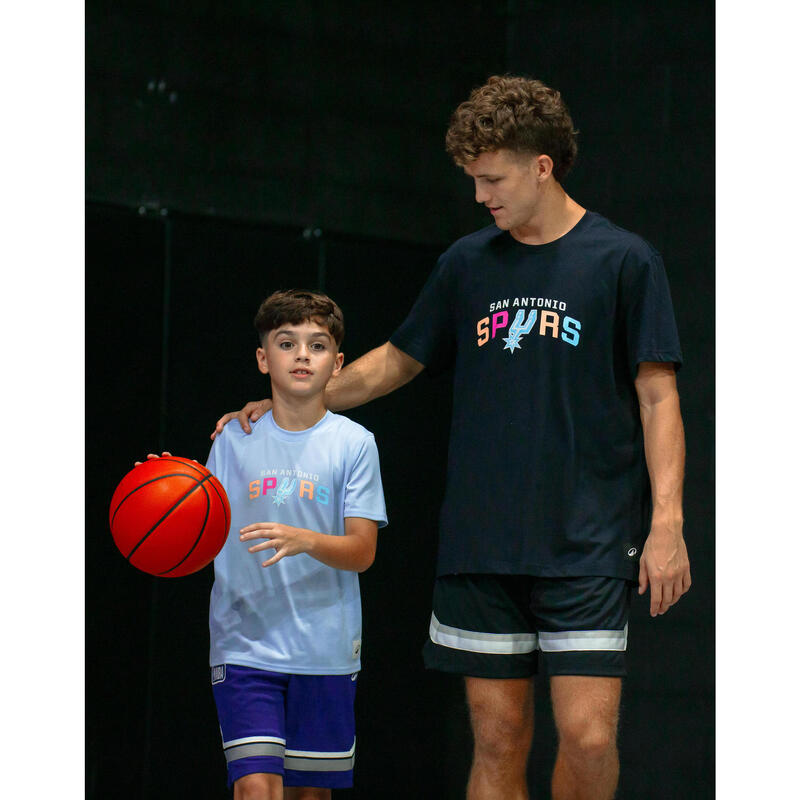 T-shirt de basketball nba spurs enfant -  ts 900 jr bleu