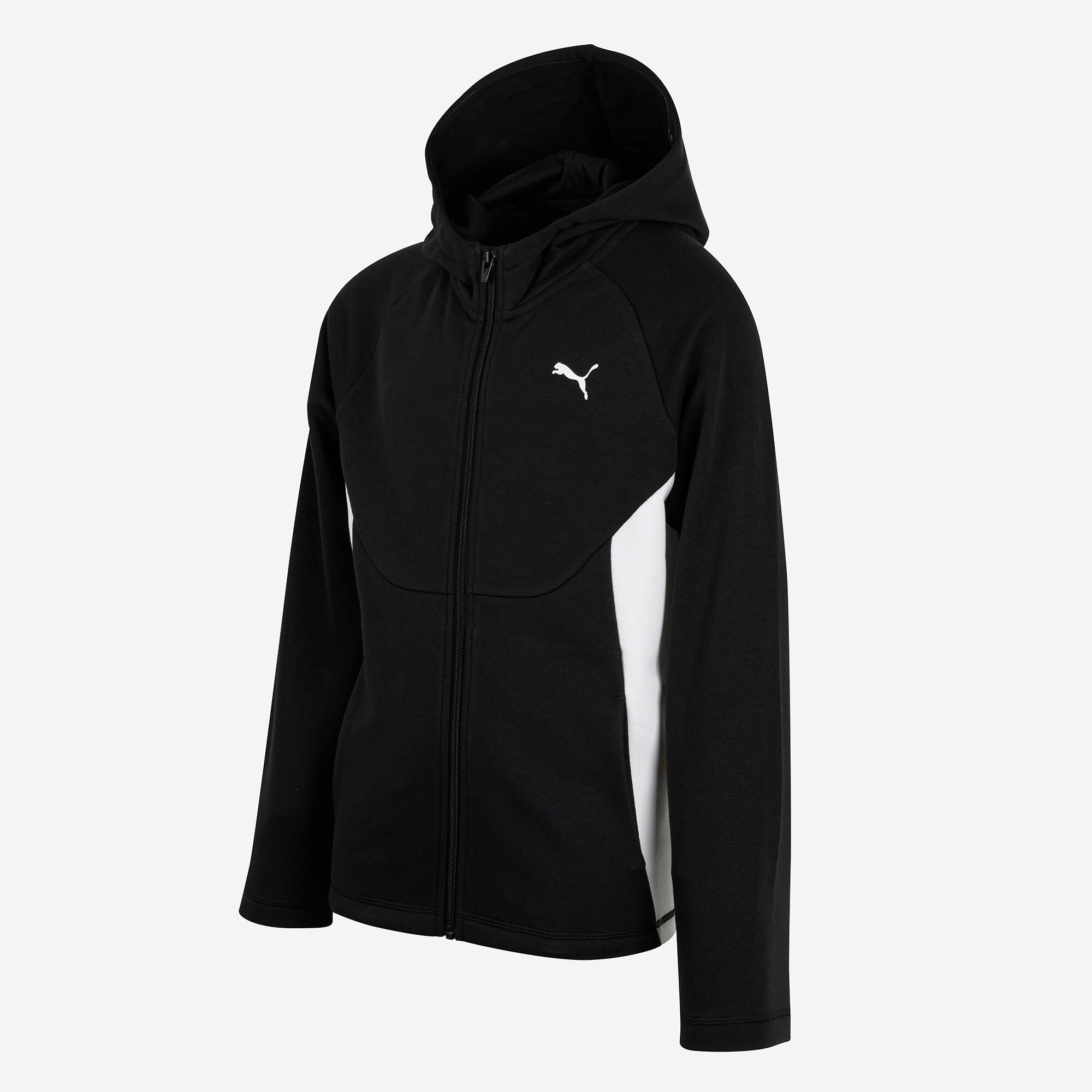 Kapuzenjacke Kinder - schwarz/weiß  2/7