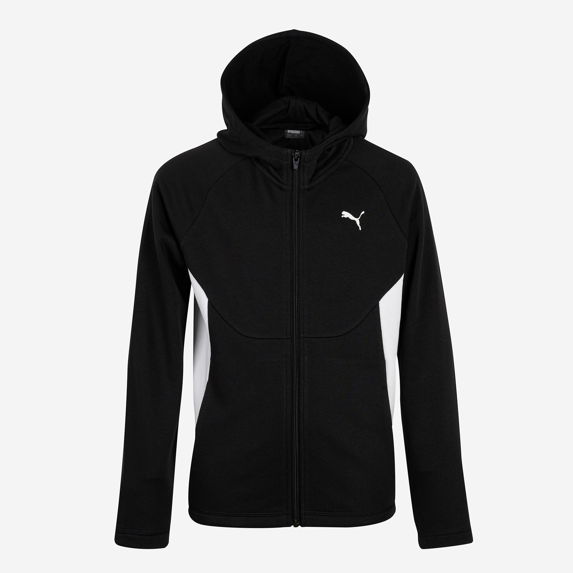 Kapuzenjacke Kinder - schwarz/weiß  1/7