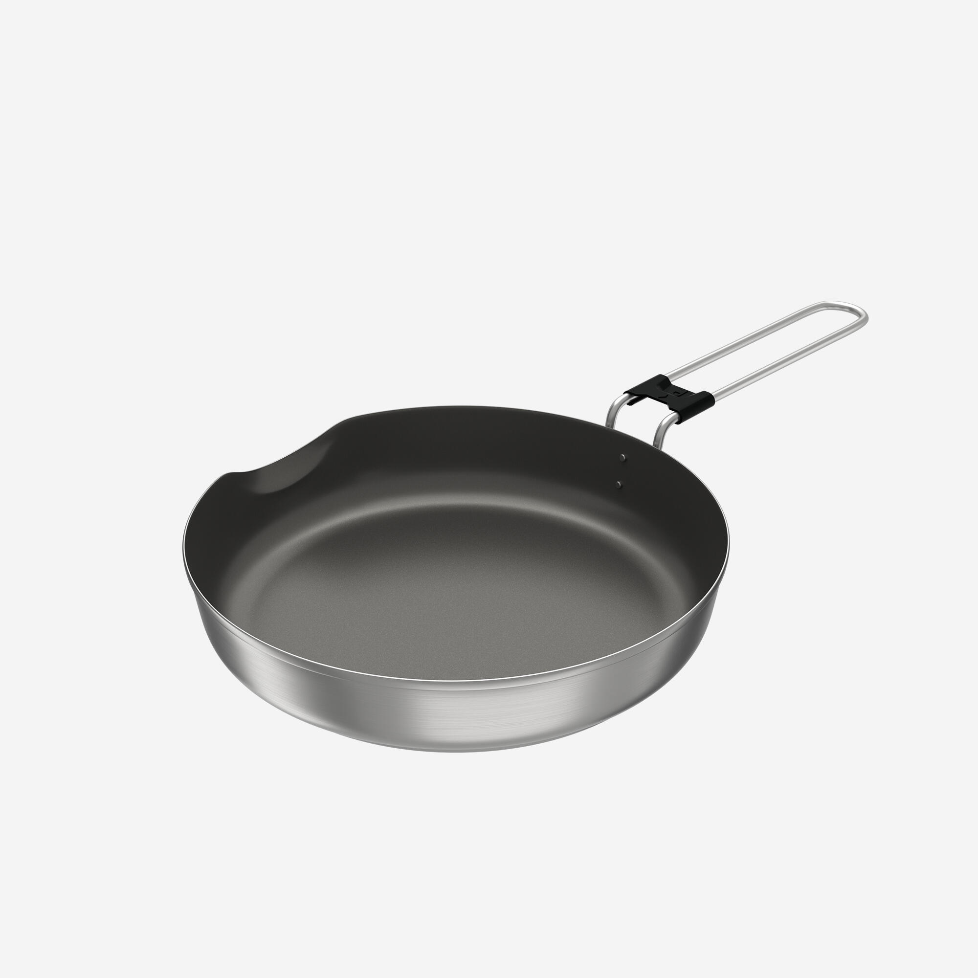 2-Person Stainless Steel Non-Stick Cook Set 15-Piece - QUECHUA
