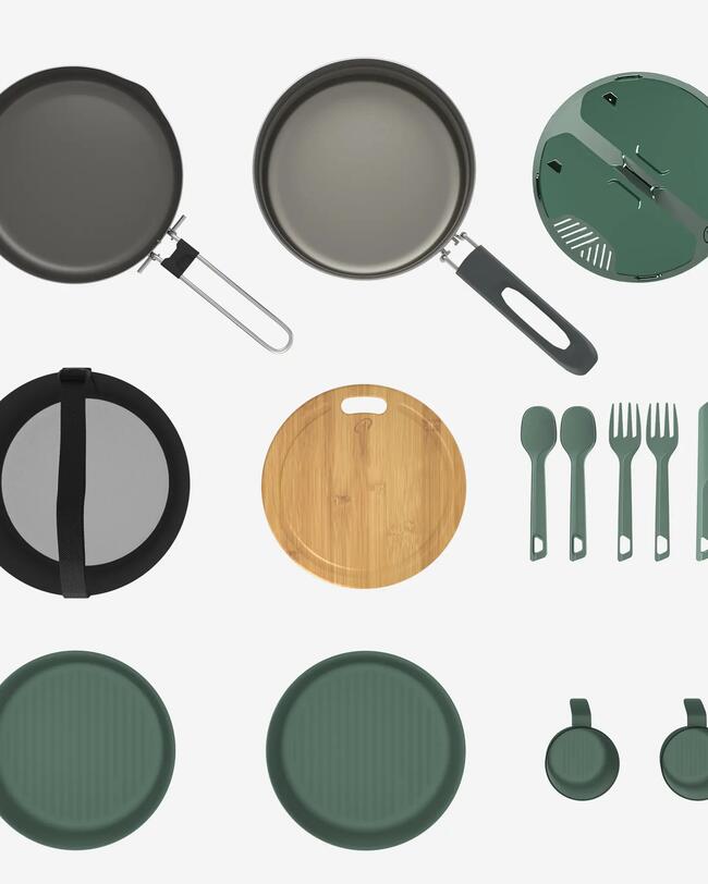 Um conjunto de cozinha completo