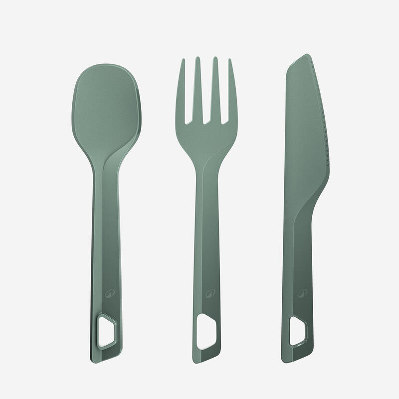 Conjunto de cozinha 500 de campismo em aço inox+anti-aderente - 4P - 25 peças.
