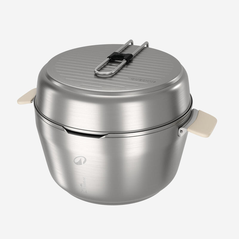 Outdoor Yemek Seti - 4 Kişilik - XL Boy - Paslanmaz Çelik - 33 Parça - 900