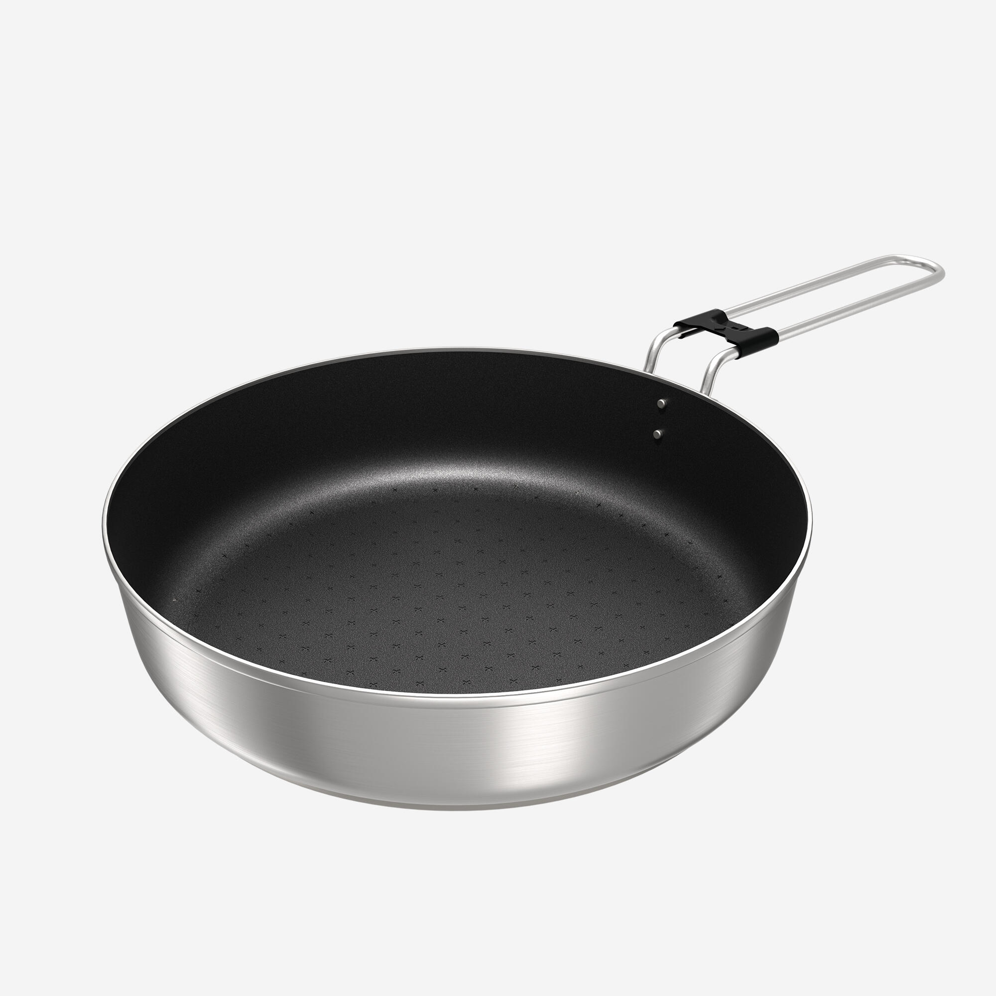 Ensemble de cuisine en inox anti-adhésif 33 morceaux pour 4 personnes, 900 - QUECHUA