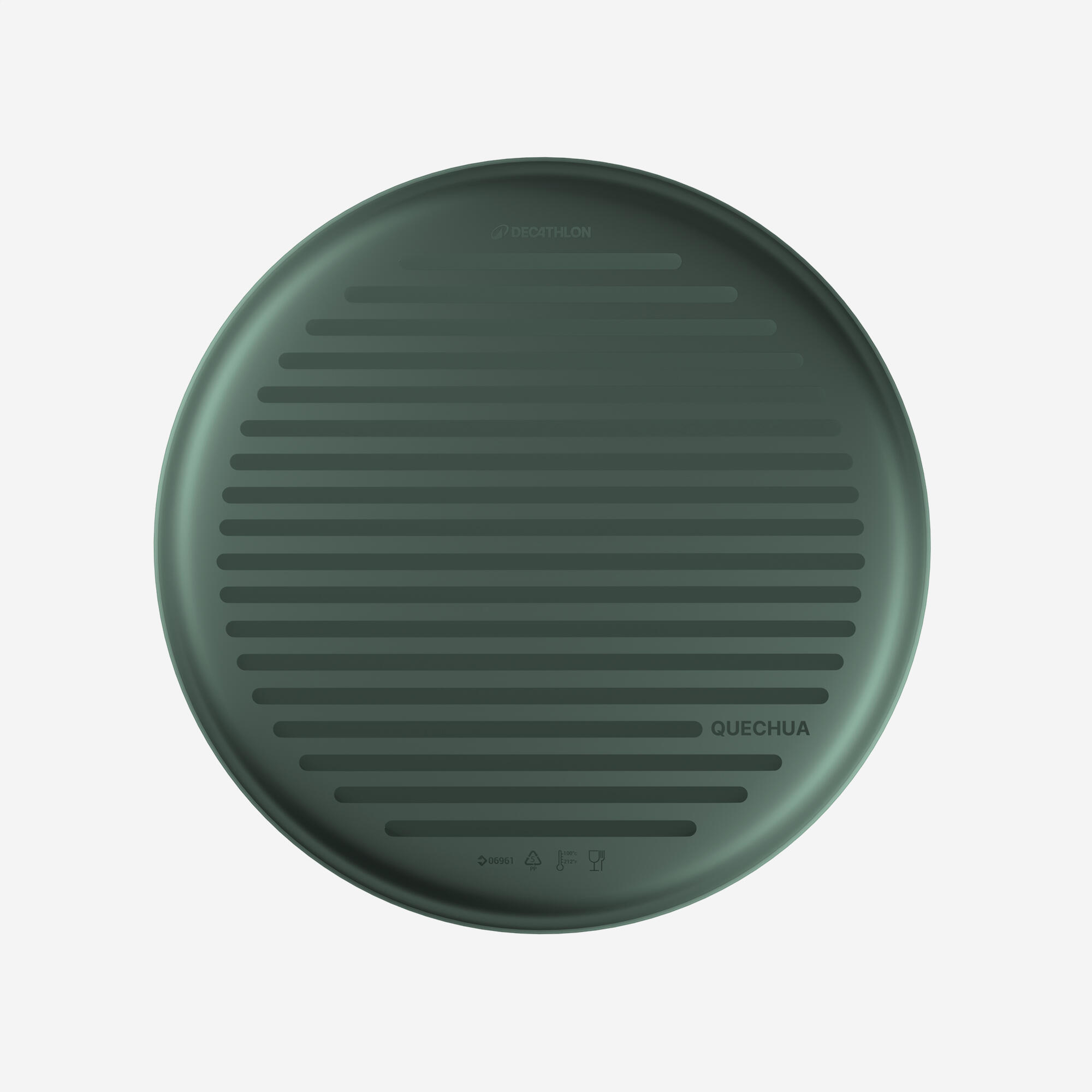 Ø23 cm 100 plastic plate for camping and bivouacking