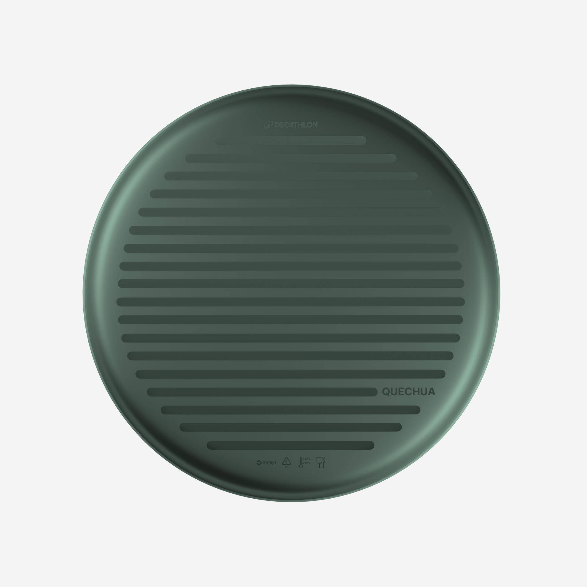 Ø19cm 100 plastic plate for camping and bivouacking -  3