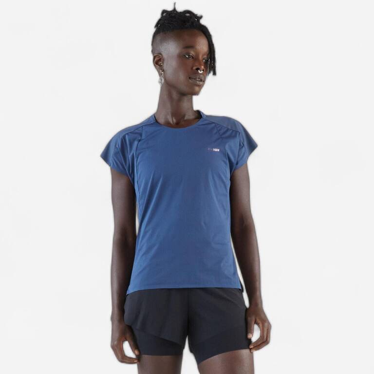 KIPRUN Run 900 Light Women's Lightweight Running T-shirt - Navy Blue