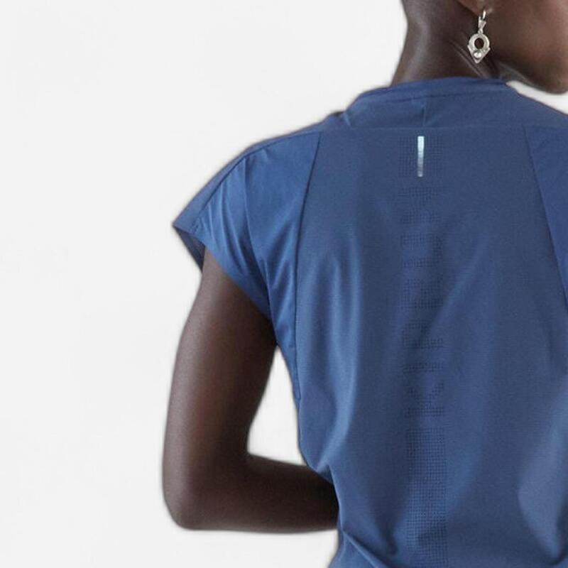 Tricou lejer Alergare Kiprun Run 900 Light Bleumarin Damă