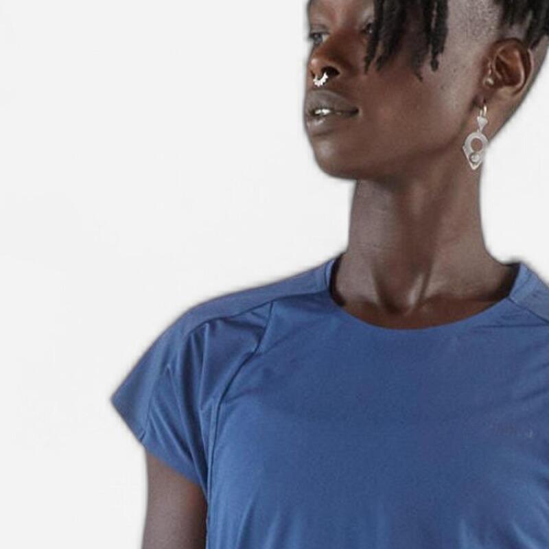 Tricou lejer Alergare Kiprun Run 900 Light Bleumarin Damă