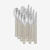 Kit de 12 couverts de camping en acier inox 4 couteaux 4 fourchettes 4 cuillères