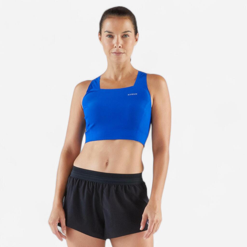 Débardeur de Running Crop top léger Femme - KIPRUN 900 Light bleu Méline ROLLIN