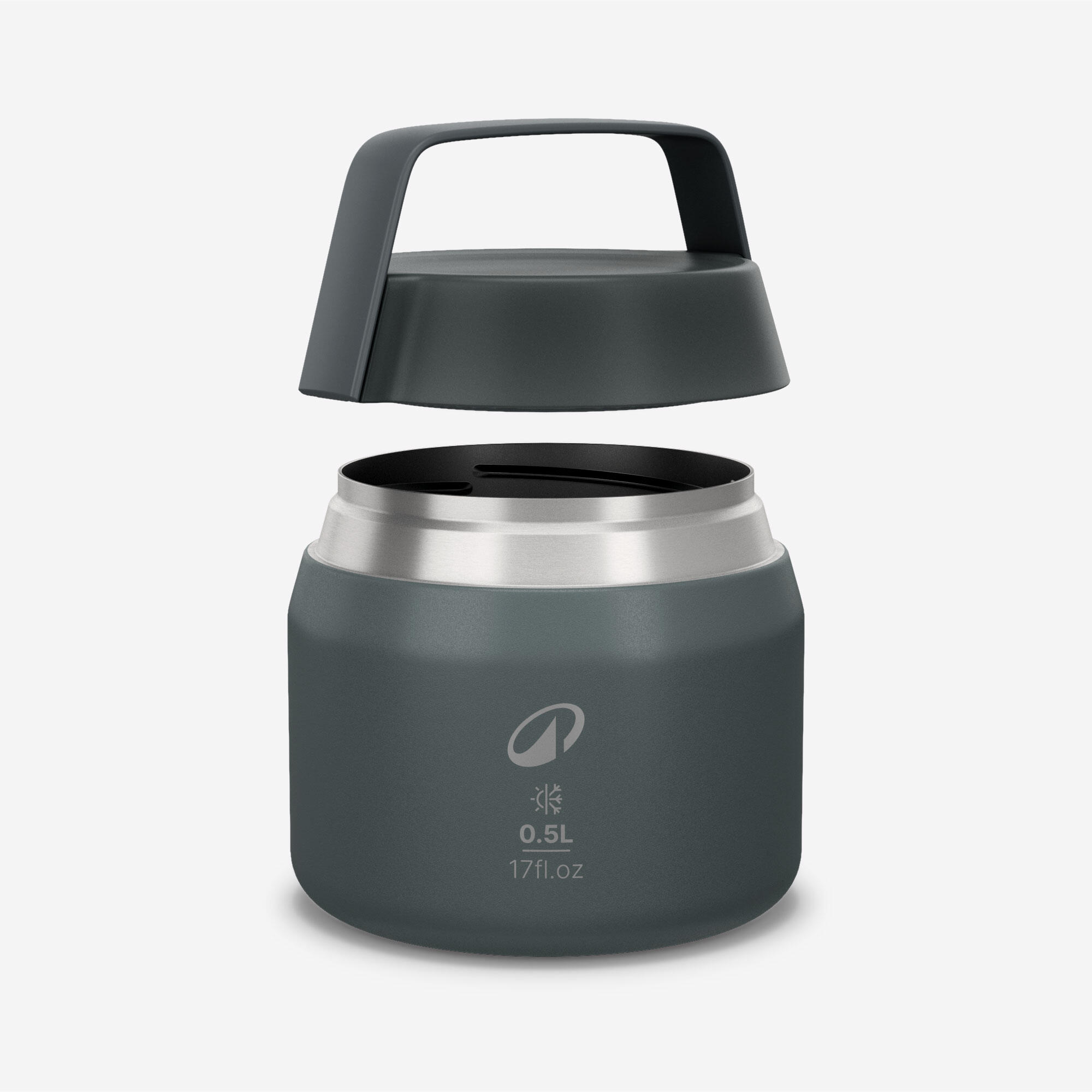 0.5L s. steel insulated food storage container 900 for camping hiking & trekking 2/6
