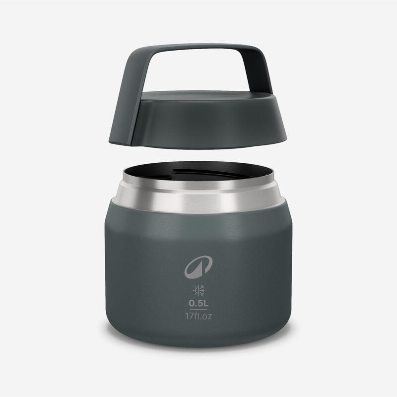 Isı Yalıtımlı Yemek Kabı - Paslanmaz Çelik - 0,5 L - Yeşil - 900