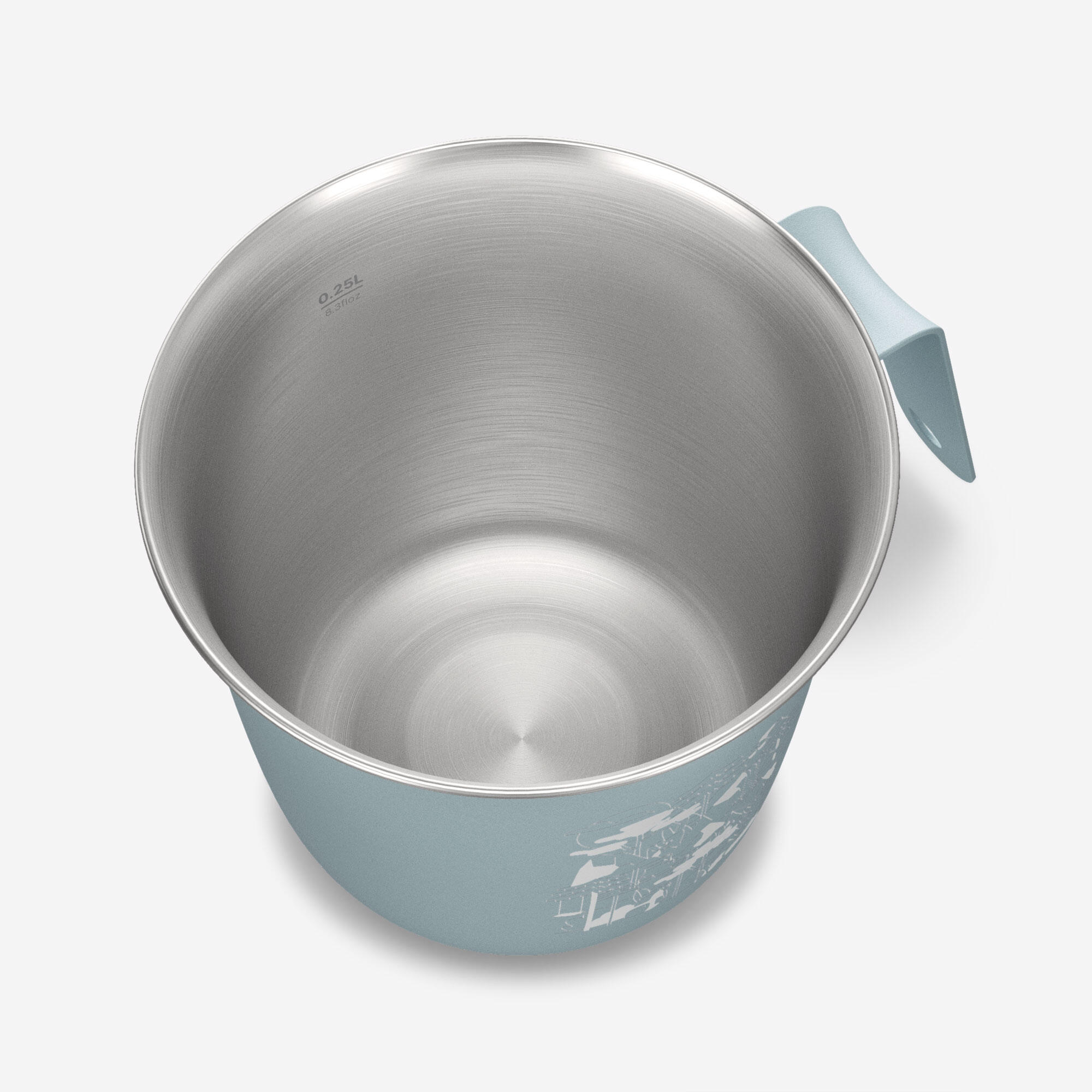 Tasse de camping en acier inoxydable 300 ml - QUECHUA