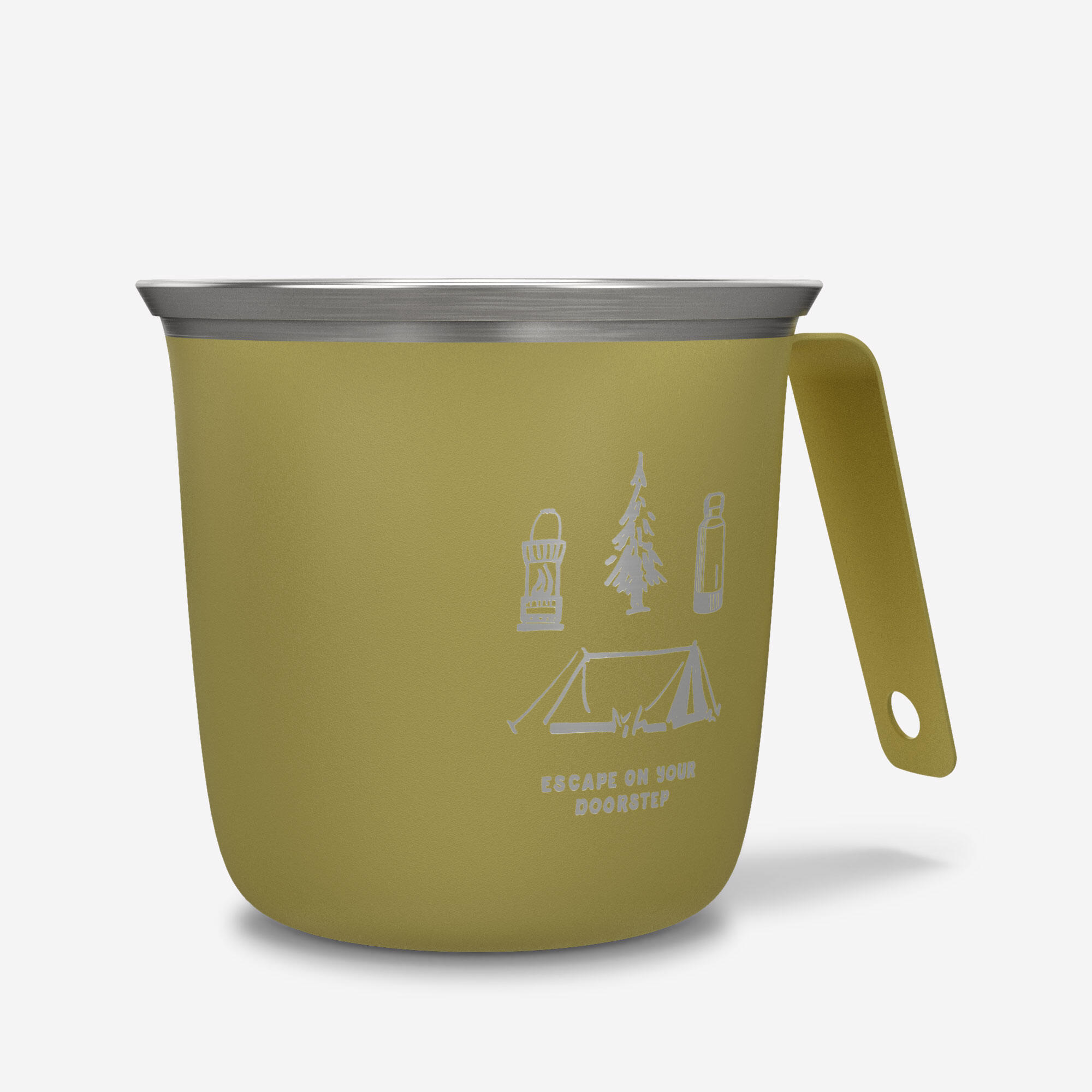 Tasse de camping en acier inoxydable 300 ml - QUECHUA