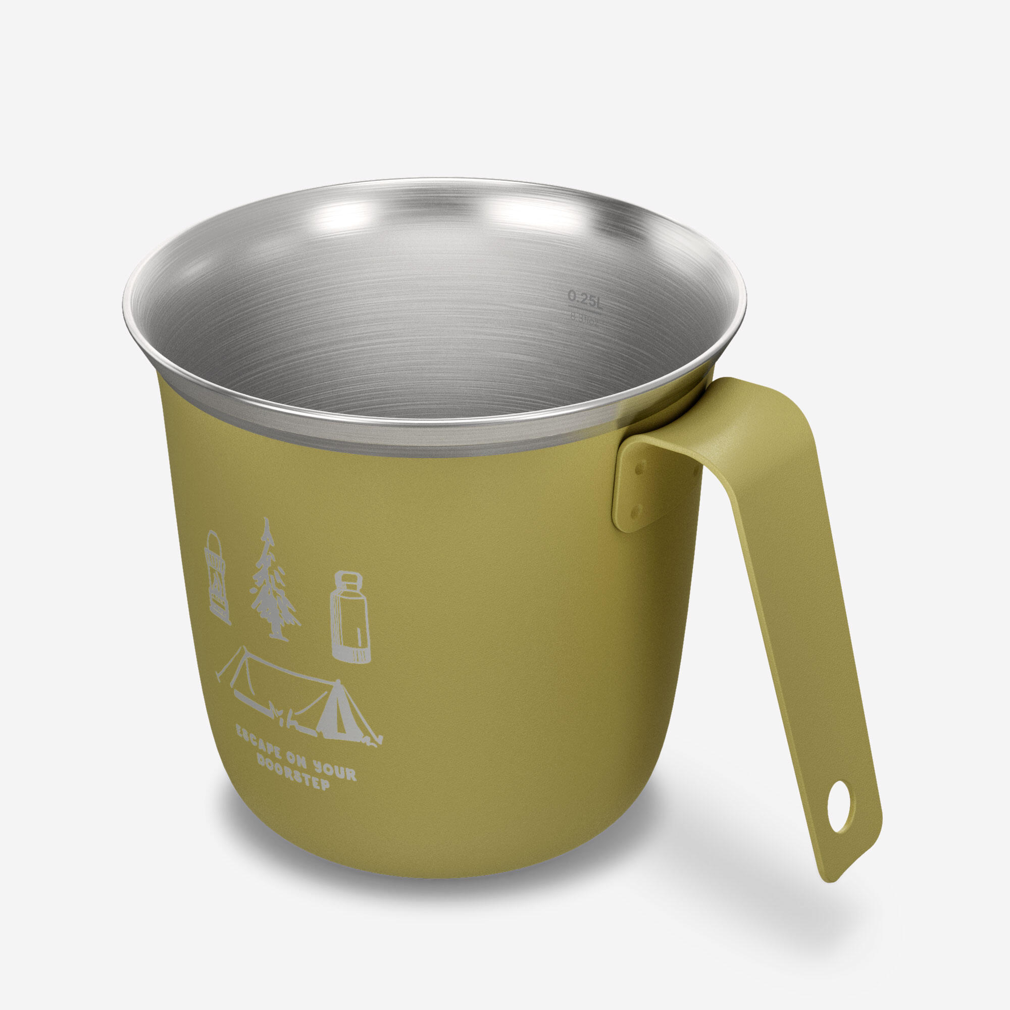 Tasse de camping en acier inoxydable 300 ml - QUECHUA