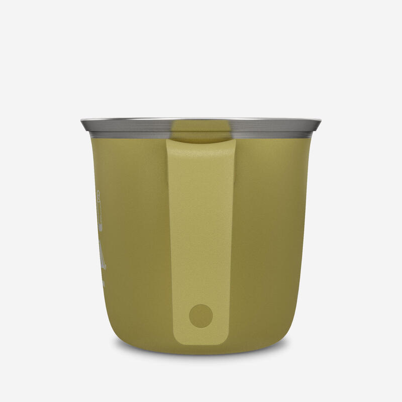 Tasse 500 acier inox 0,3L, pour le camping et la randonnée - Jaune.