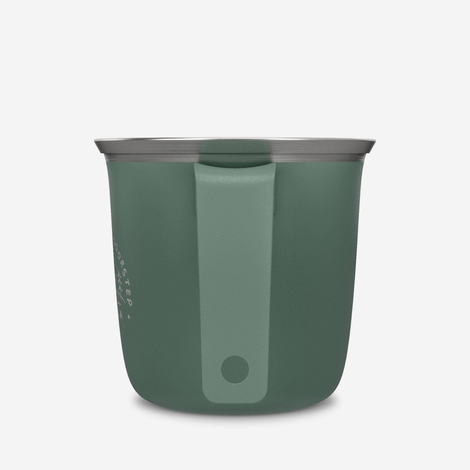 0.3L Stainless Steel Cup 500 for camping and hiking - Green. -  4