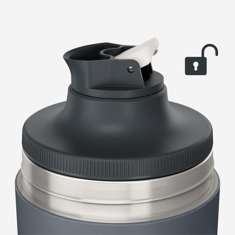 Bouteille inox isotherme avec filtre à thé 1,5L, de randonnée et camping