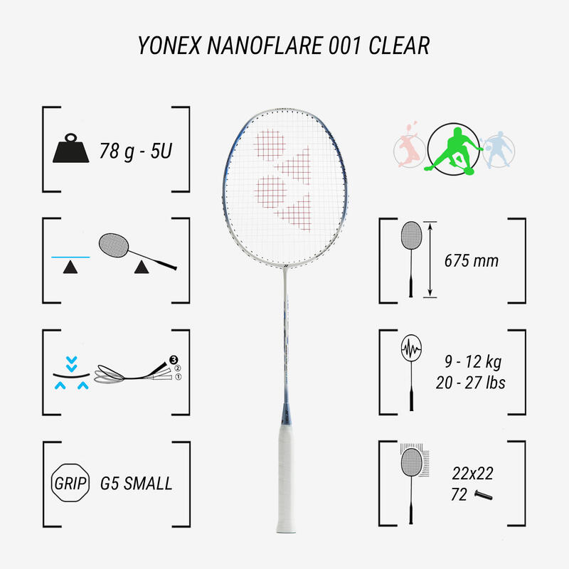 Rakieta do badmintona Yonex Nanoflare 001 Clear