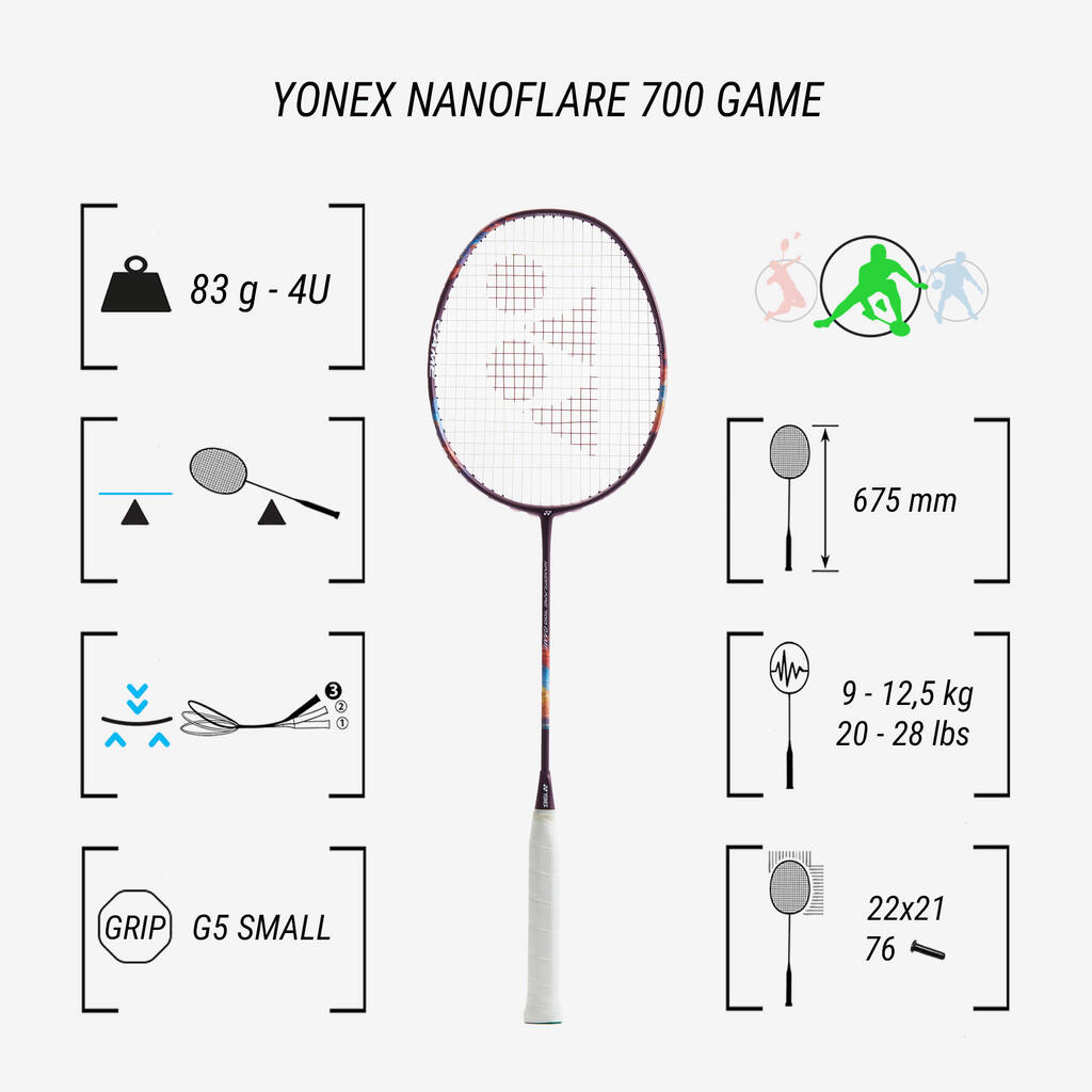 Reket za badminton NANOFLARE 700 GAME