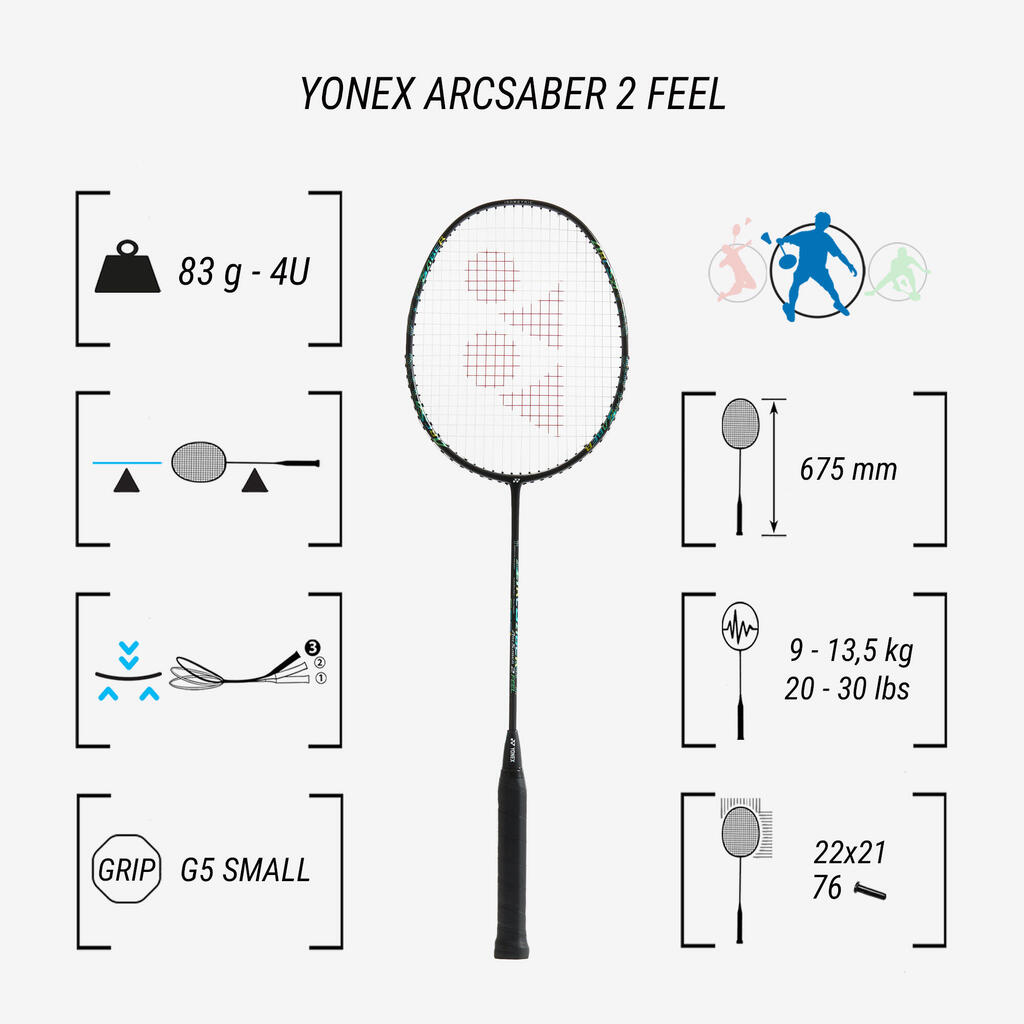 Reket za badminton ARCSABER 2 FEEL