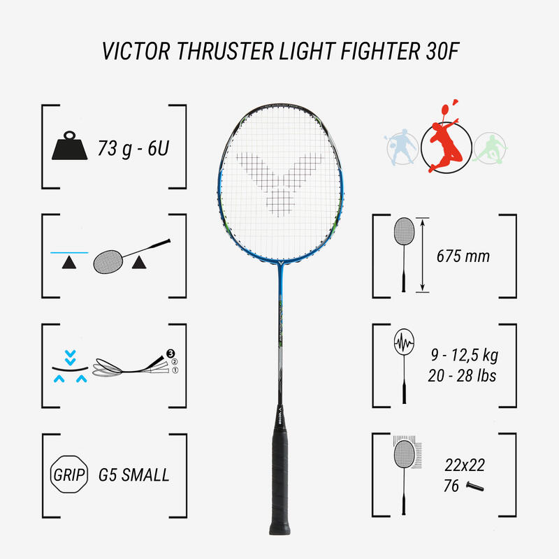 Victor TK-Light Fighter 30 6U-G5 badmintonracket kopen