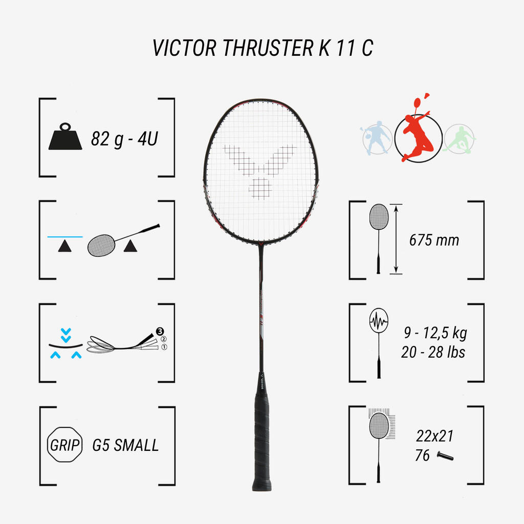 Reket za badminton THRUSTER K 11 C
