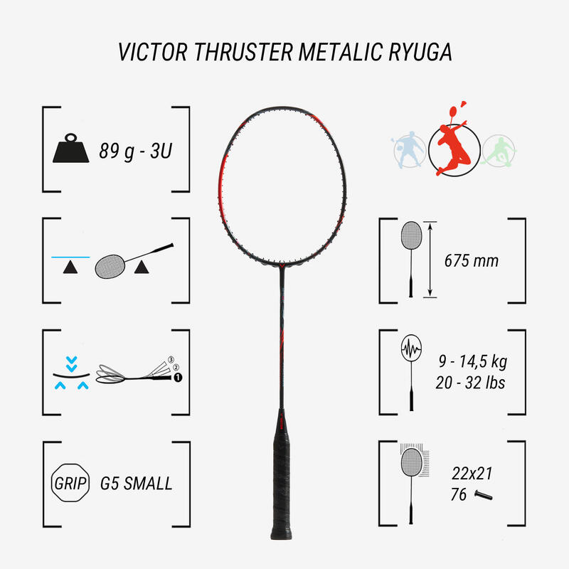 Badmintonová raketa Thruster Metalic Ryuga