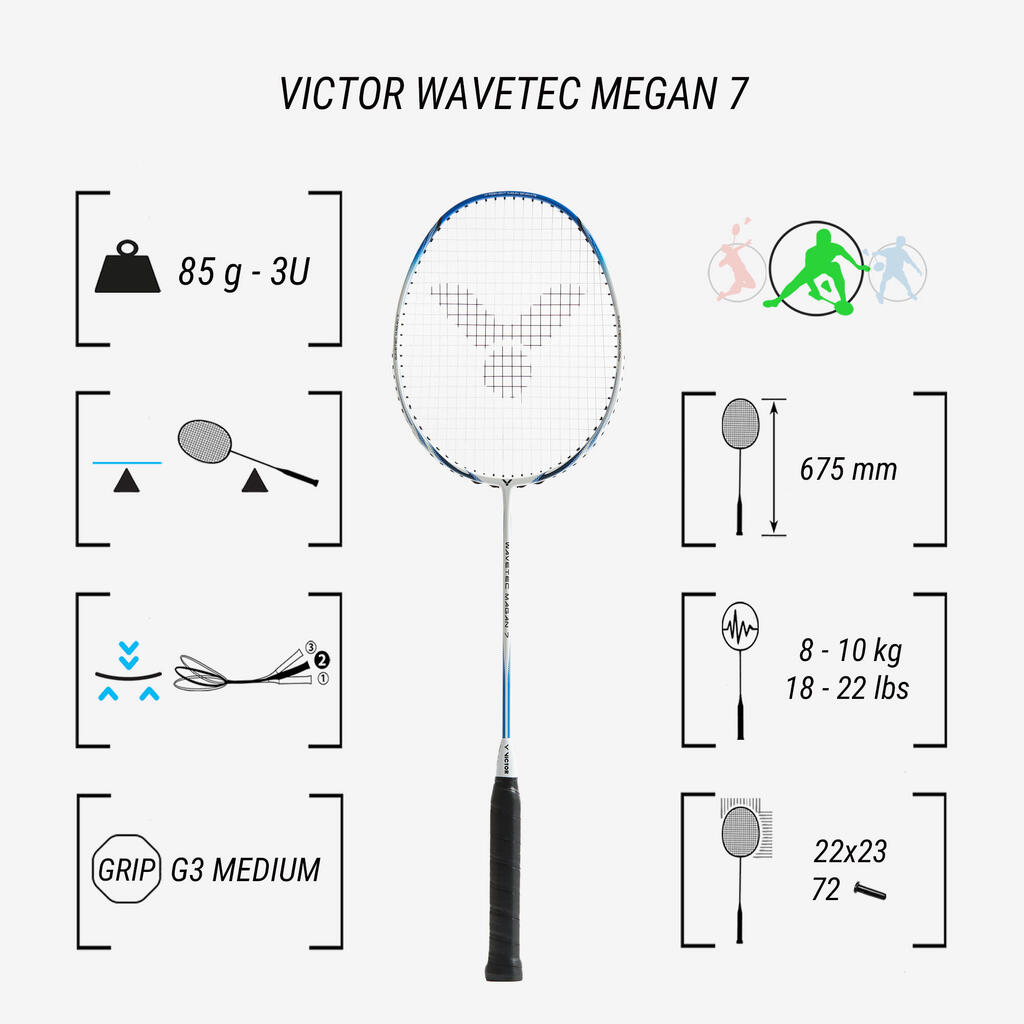 Reket za badminton WAVETEC MAGAN 7
