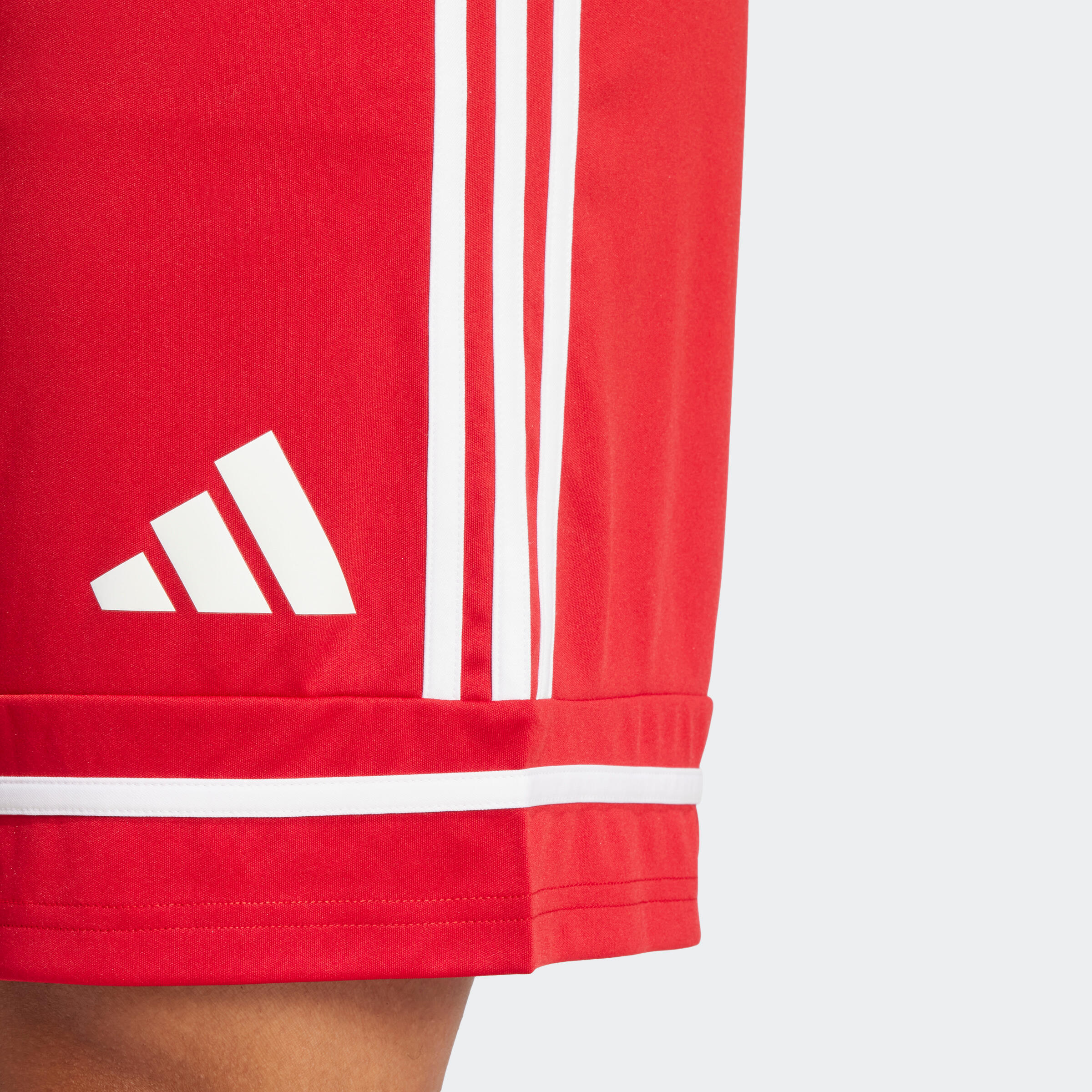 Pantaloncini calcio adulto ADIDAS SQUADRA 25 rossi 3/7