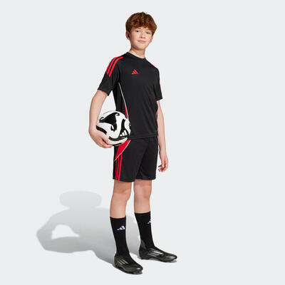 Pantaloncini allenamento bambino Tiro 24 nero-viola