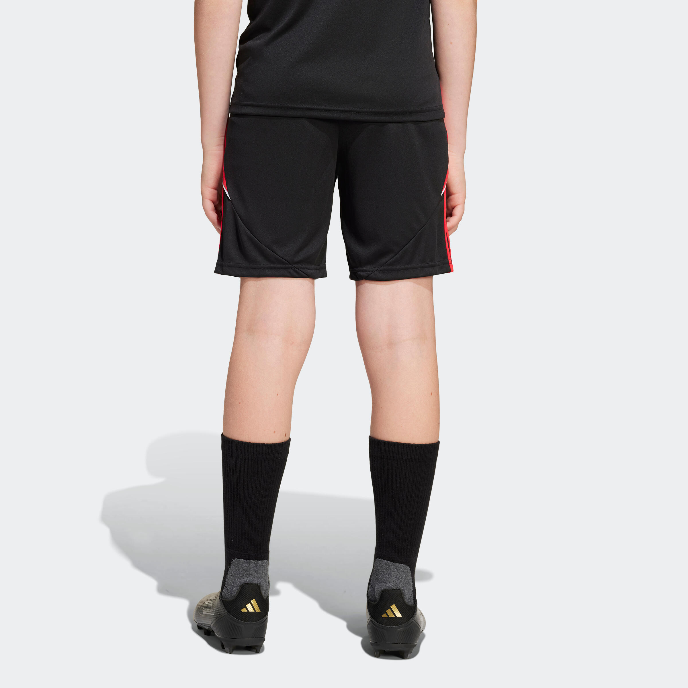Pantaloncini calcio bambino ADIDAS TIRO 24 nero-rosso 6/7