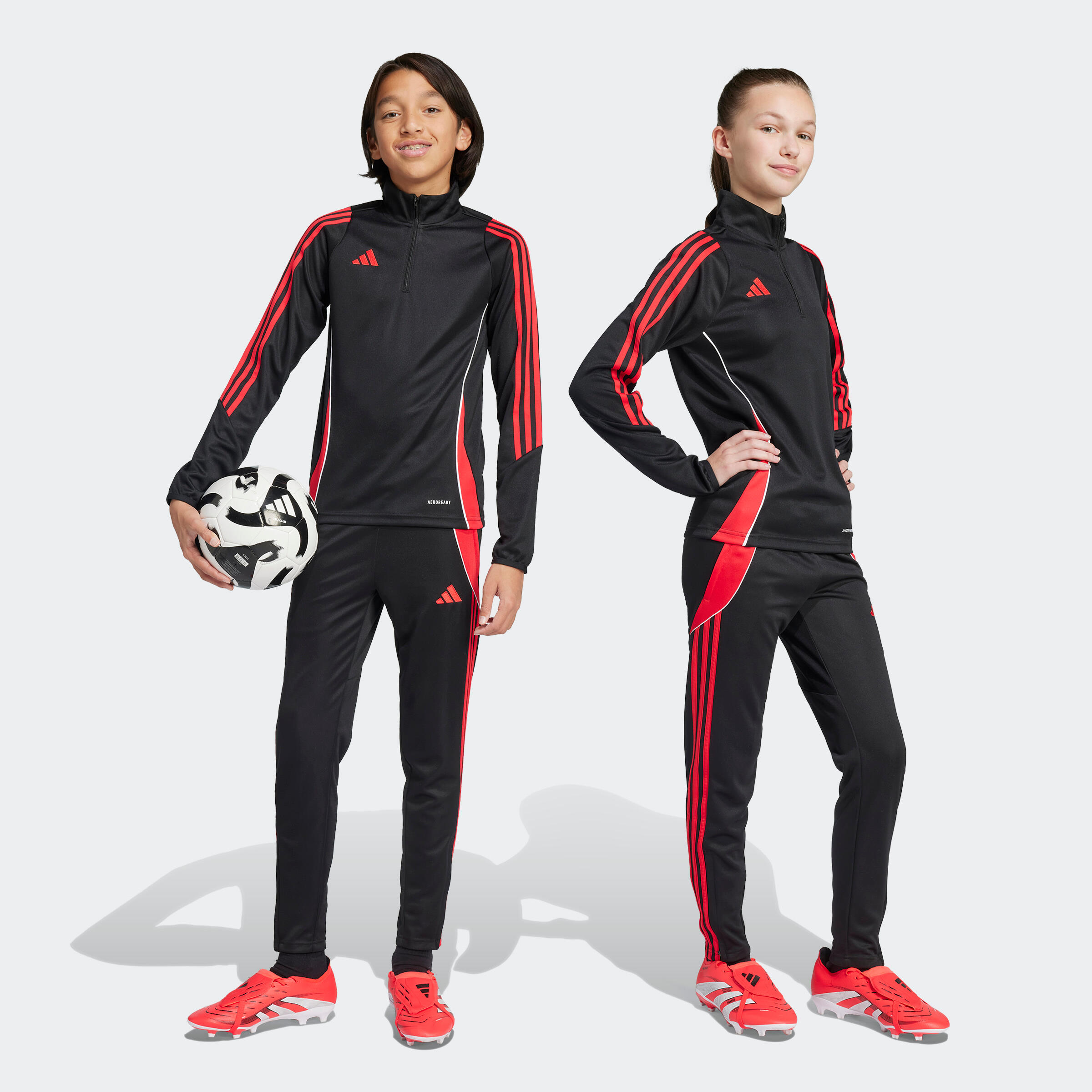 Pantalon d'entraînement Tiro 24 Enfant Noir/Rouge 5/6