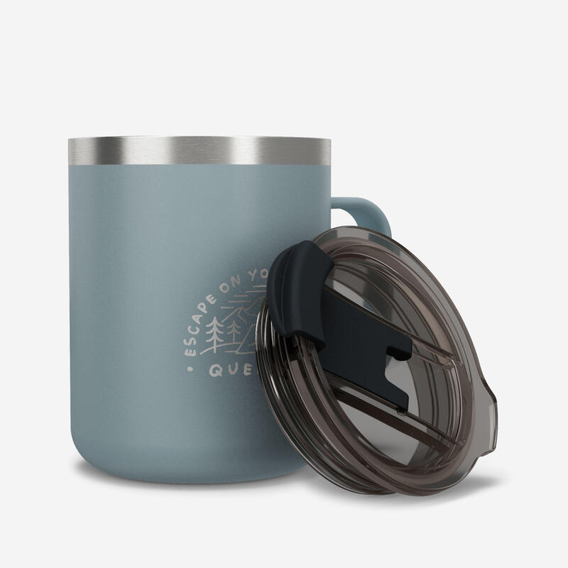 Mug 900 isotherme 0,35L en inox, pour le camping, la randonnée/trekking - bleu
