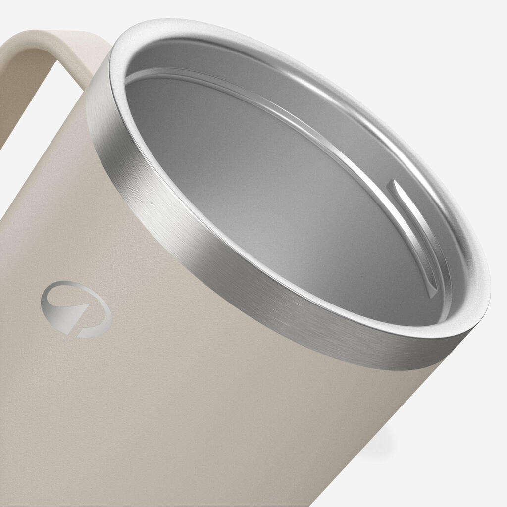 Mug 900 isotherme 0,35L en inox, pour le camping, la randonnée/trekking - beige