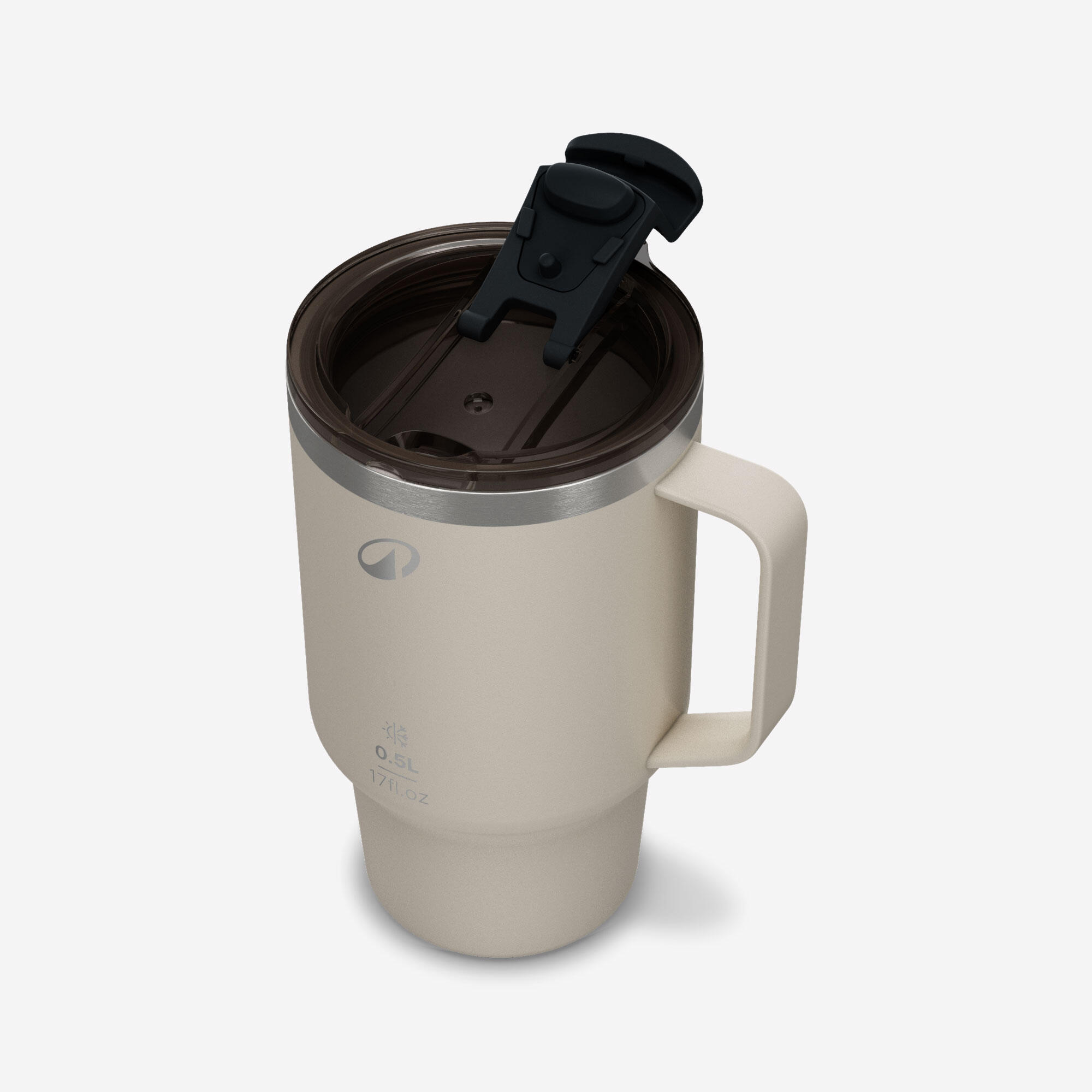 0.5 L stainless steel mug 900, for camping, hiking/trekking - beige 5/7