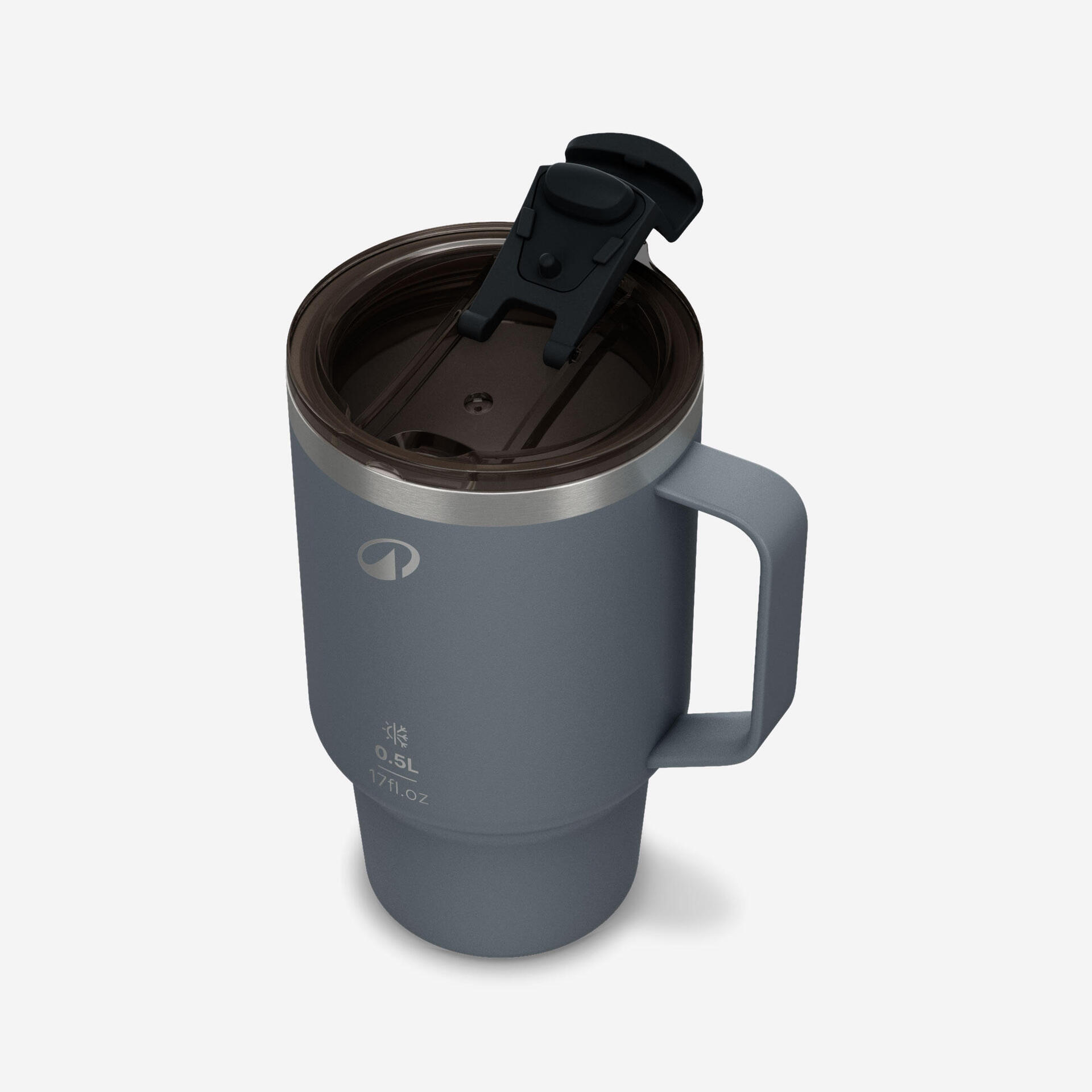 0.5 L stainless steel mug 900, for camping, hiking/trekking - grey