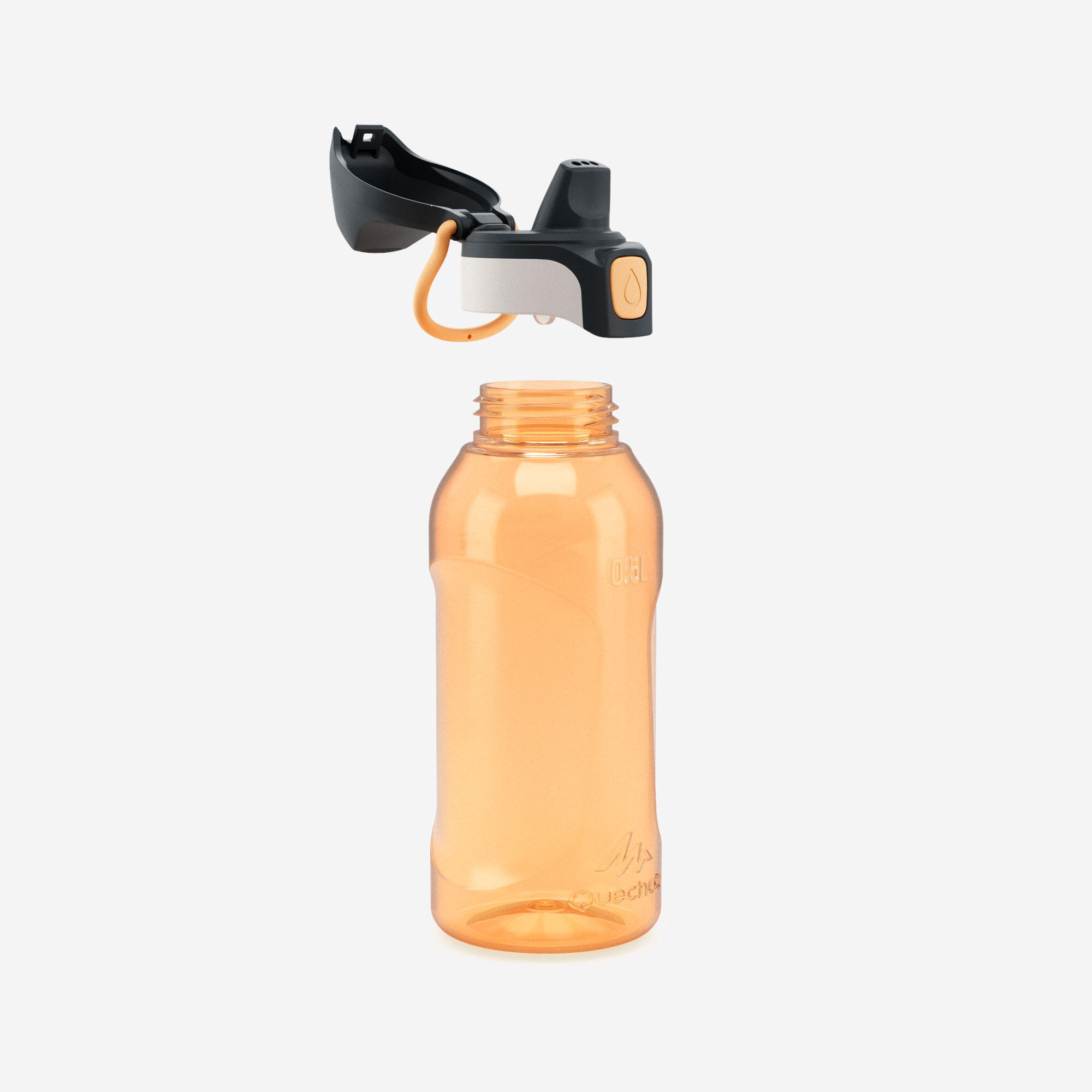 QUECHUA Detská fľaša 500 Ecozen® 0,5 l oranžová bez · záber 3