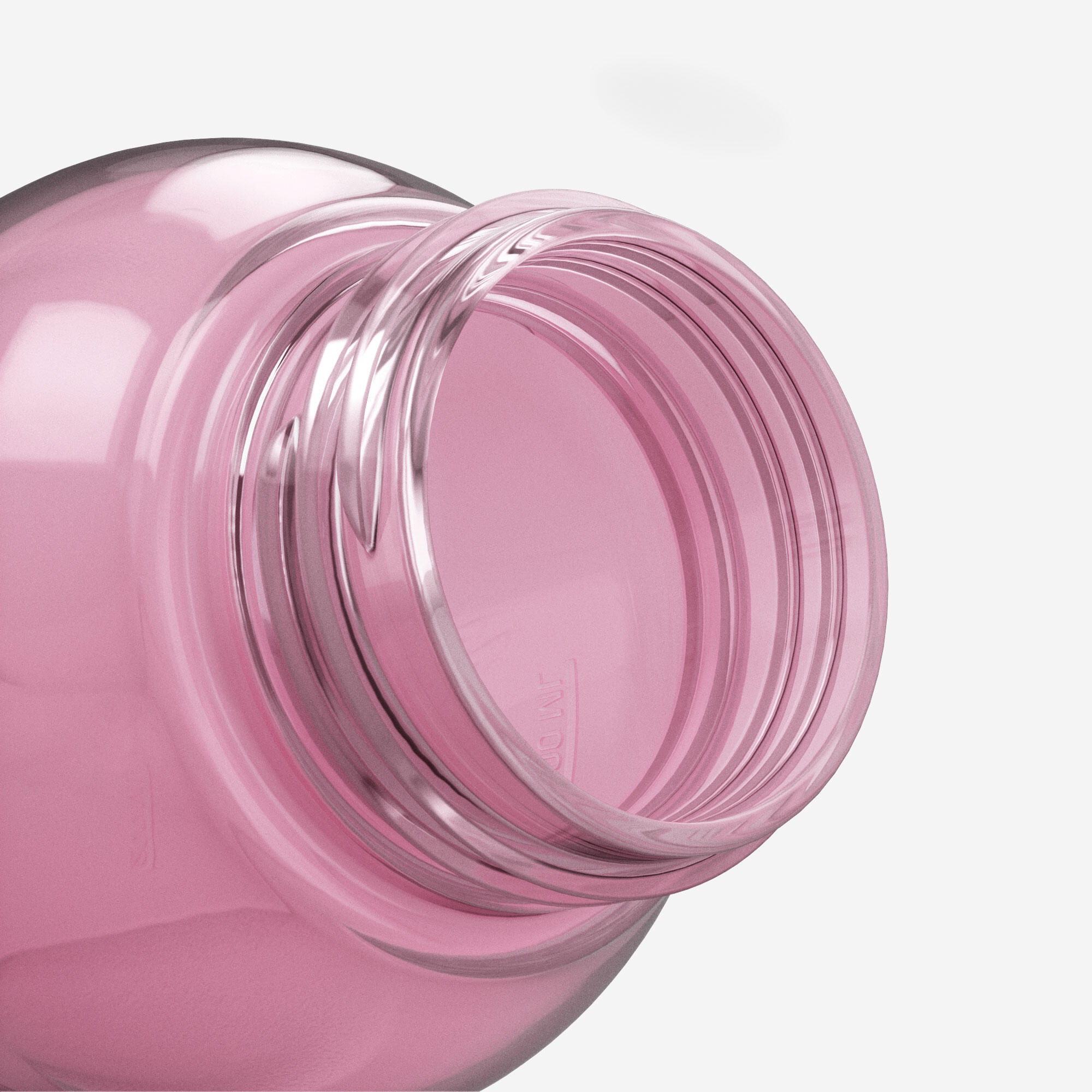 0.8 L Ecozen® water flask 500 with quick-release cap for hiking - Pink