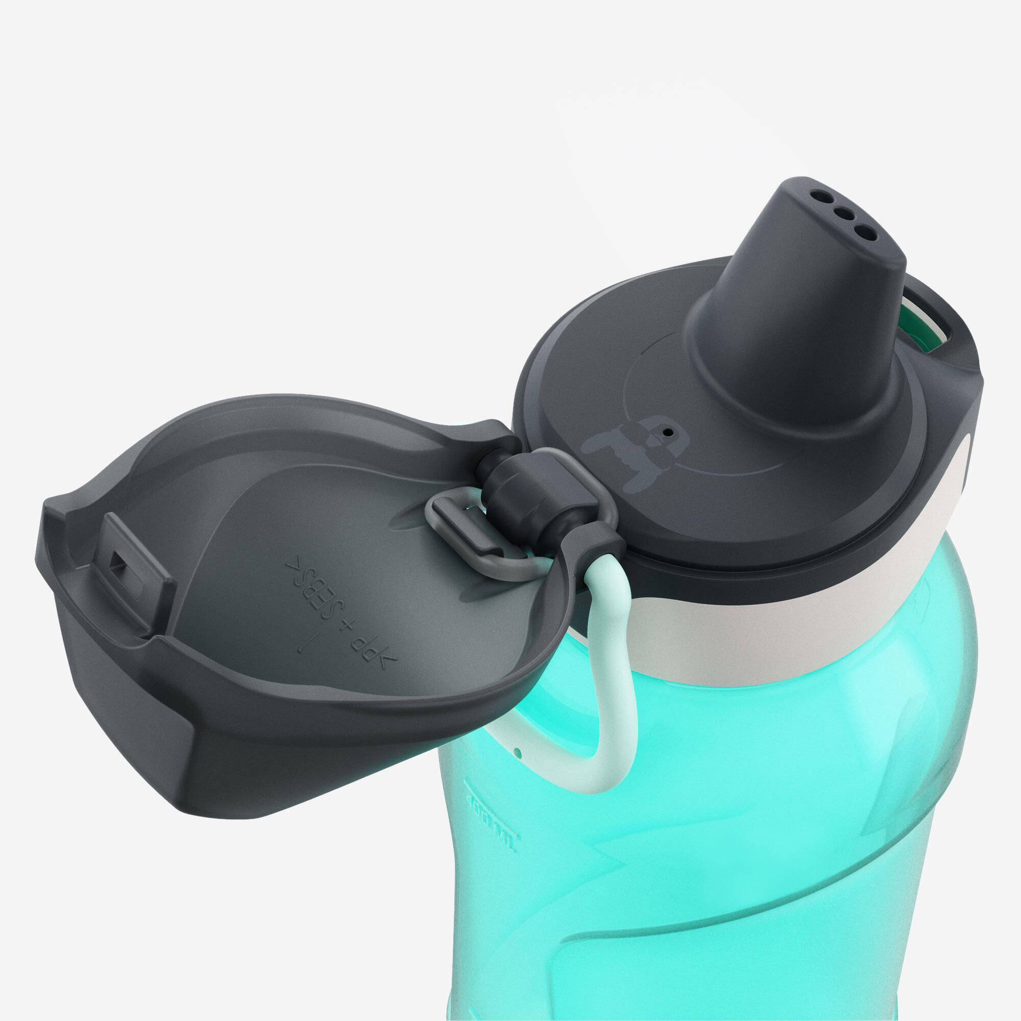 0.5 L Ecozen® kids’ stain. steel water flask 500 with instant stopper for hiking -  5