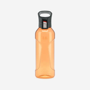 Bidón senderismo 0,8L Ecozen® con tapón de apertura rápida Quechua 50 naranja