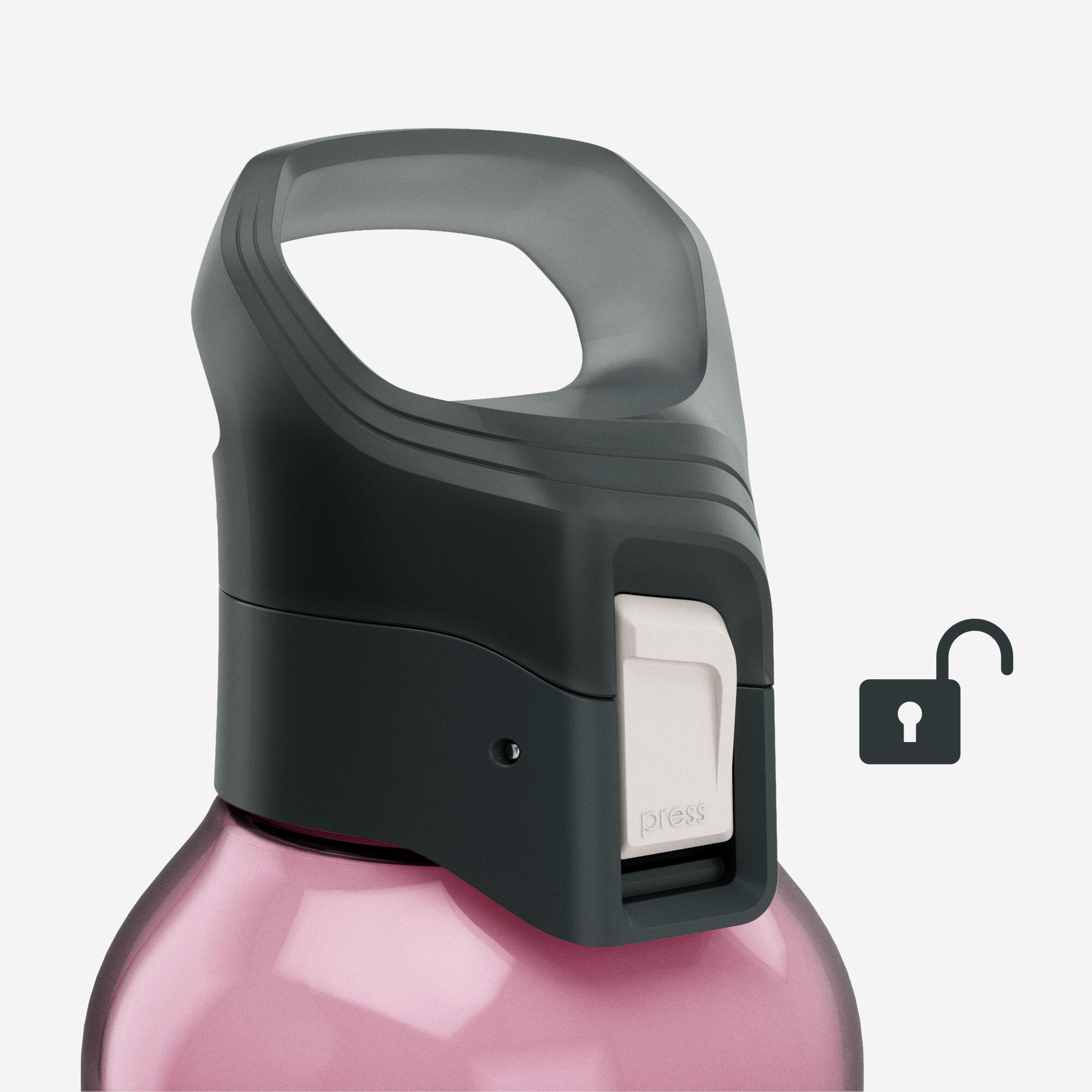 Ecozen® Water Bottle with Quick-Release Cap 0.8 L, 500 | Decathlon